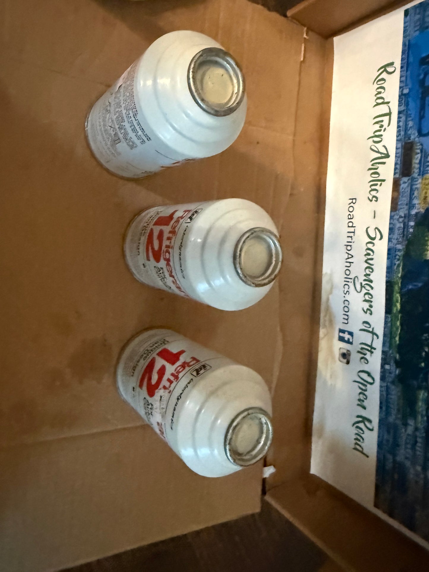 3 interdynamics R12 Refrigerant 12oz cans. New Old Stock. freon R-12