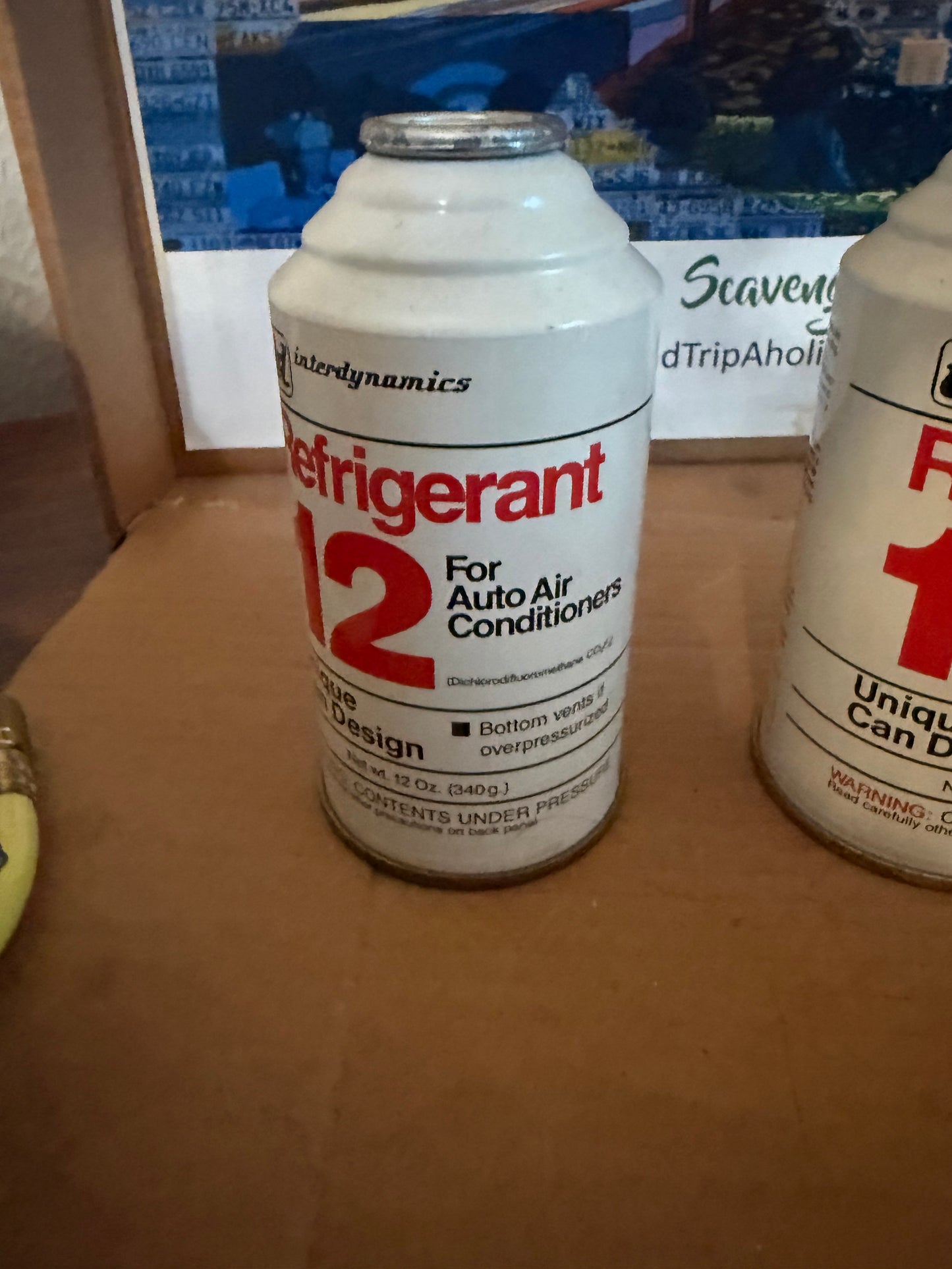 3  interdynamics R12 Refrigerant 12oz cans. New Old Stock. freon R-12