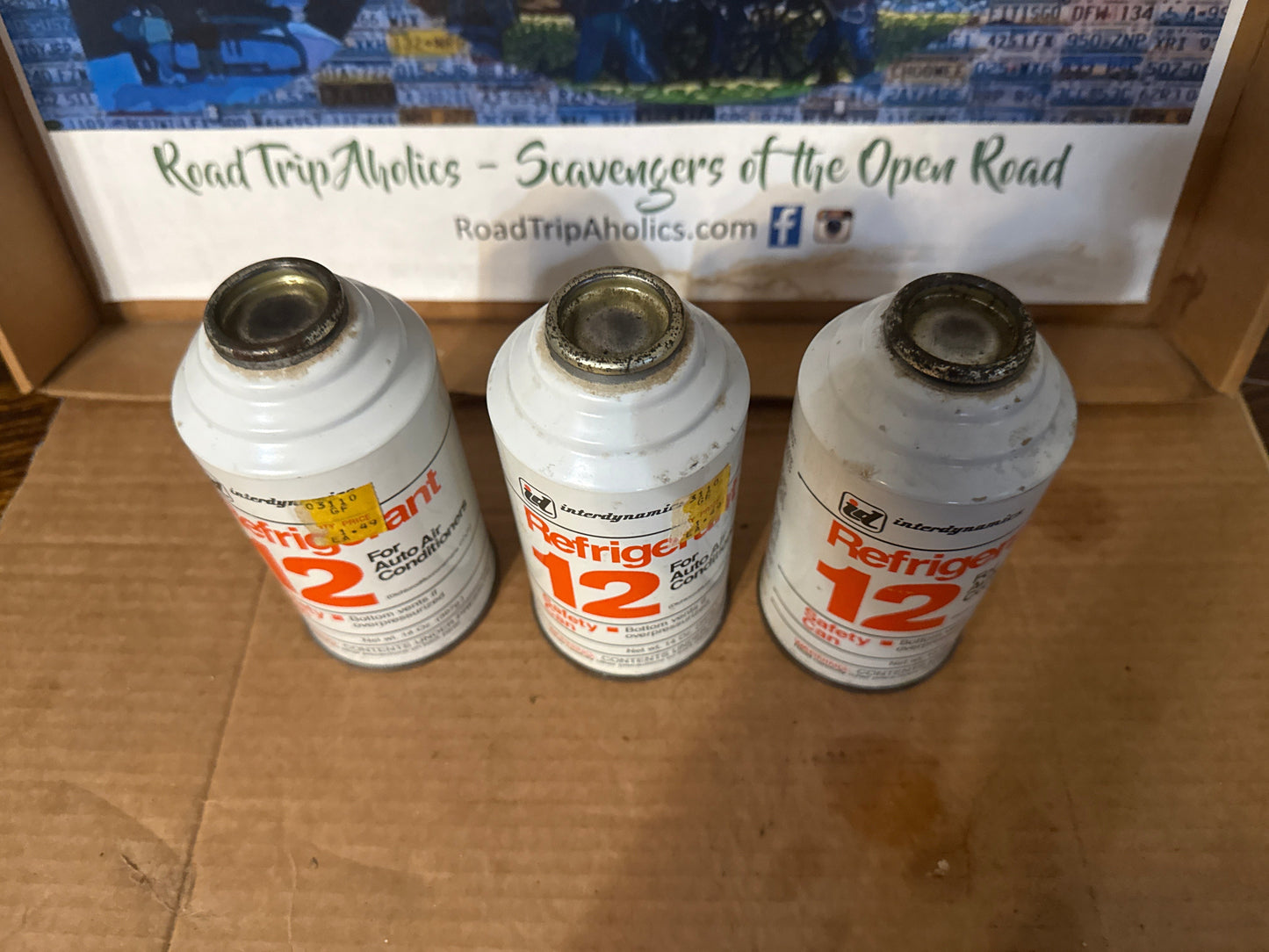 New old Stock R12 Refrigerant (3) 14oz. Cans By InterDynamics