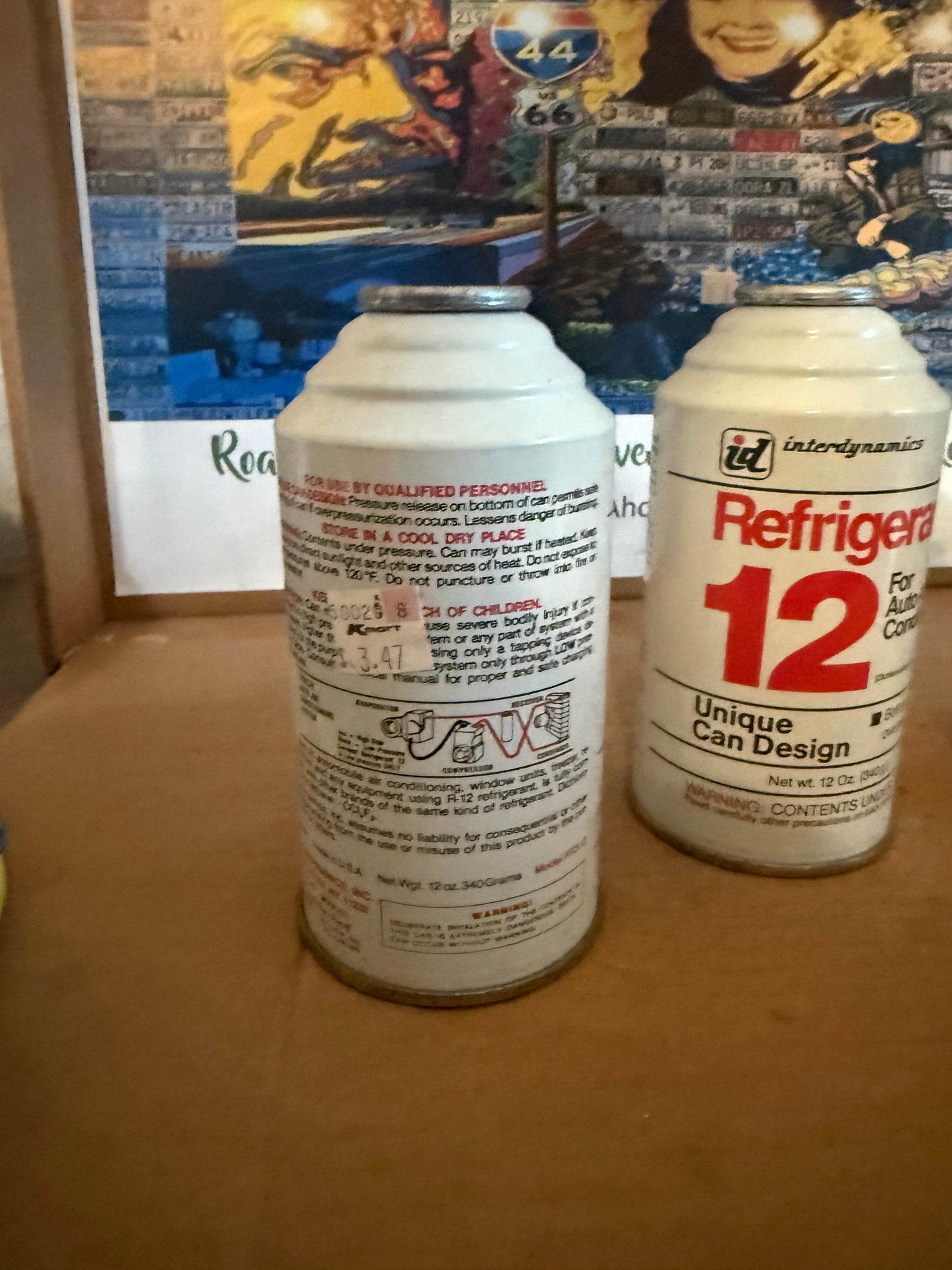 3  interdynamics R12 Refrigerant 12oz cans. New Old Stock. freon R-12