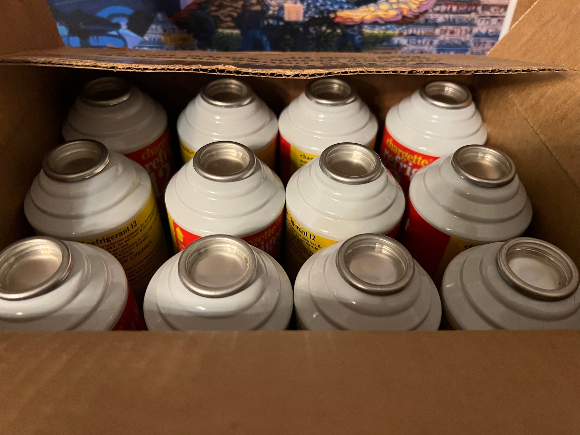 Refrigerant R123 1 full case Genuine usa made 12oz cans refrigerant R12 12 cans ...