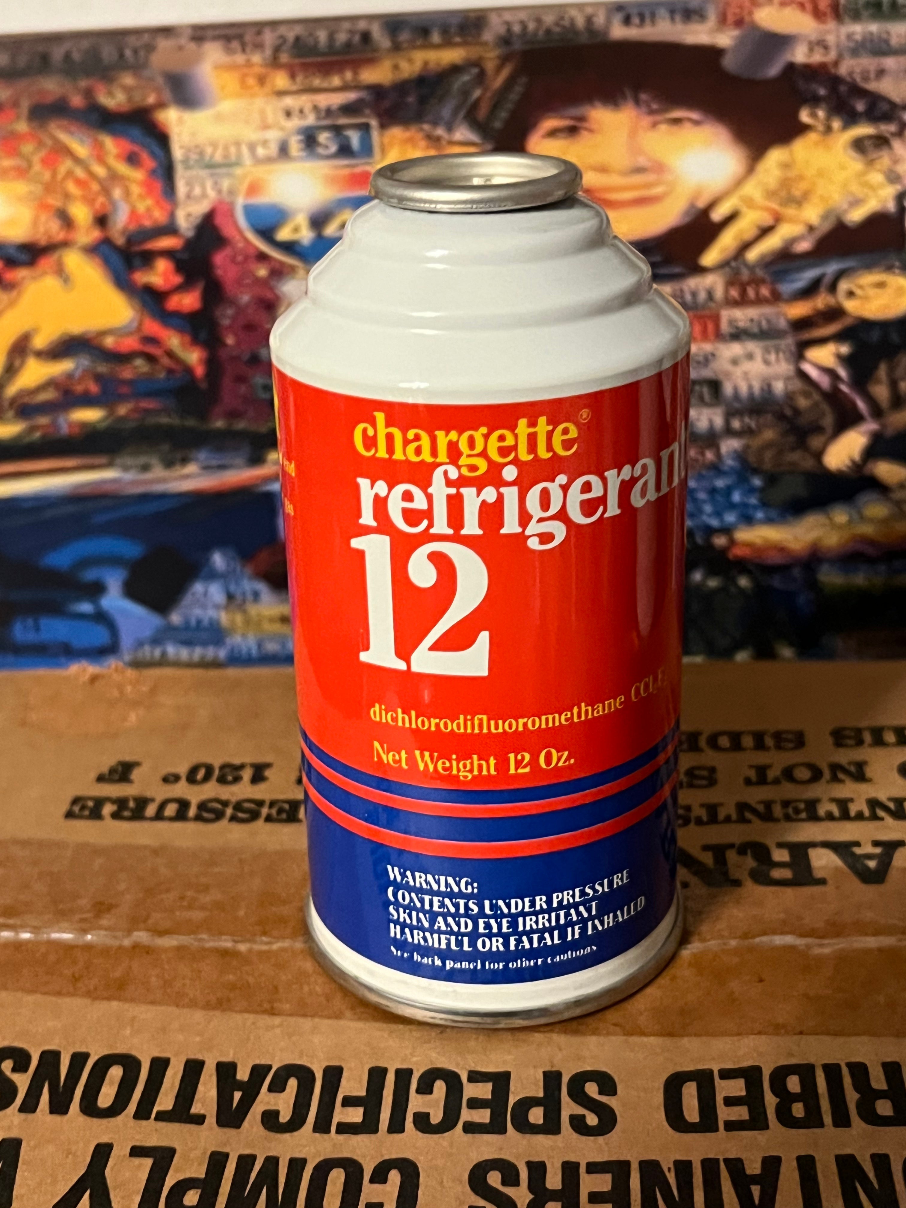 Refrigerant R123 1 full case Genuine usa made 12oz cans refrigerant R12 12 cans ...
