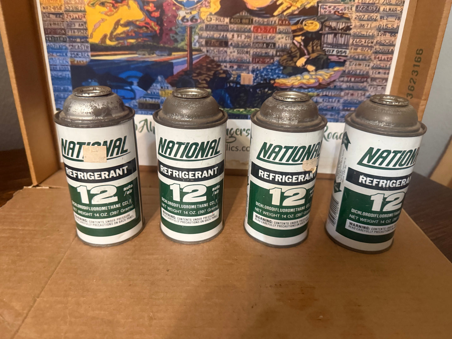 4-14oz cans Refrigerant R-12 COLD AIR CONDITIONING Auto A/c freon