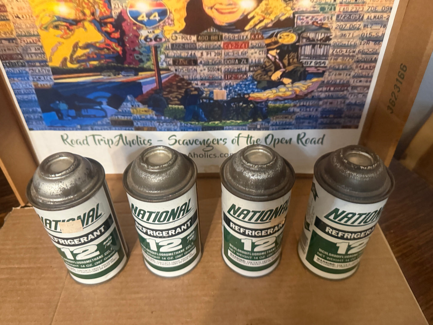 4-14oz cans Refrigerant R-12 COLD AIR CONDITIONING Auto A/c freon