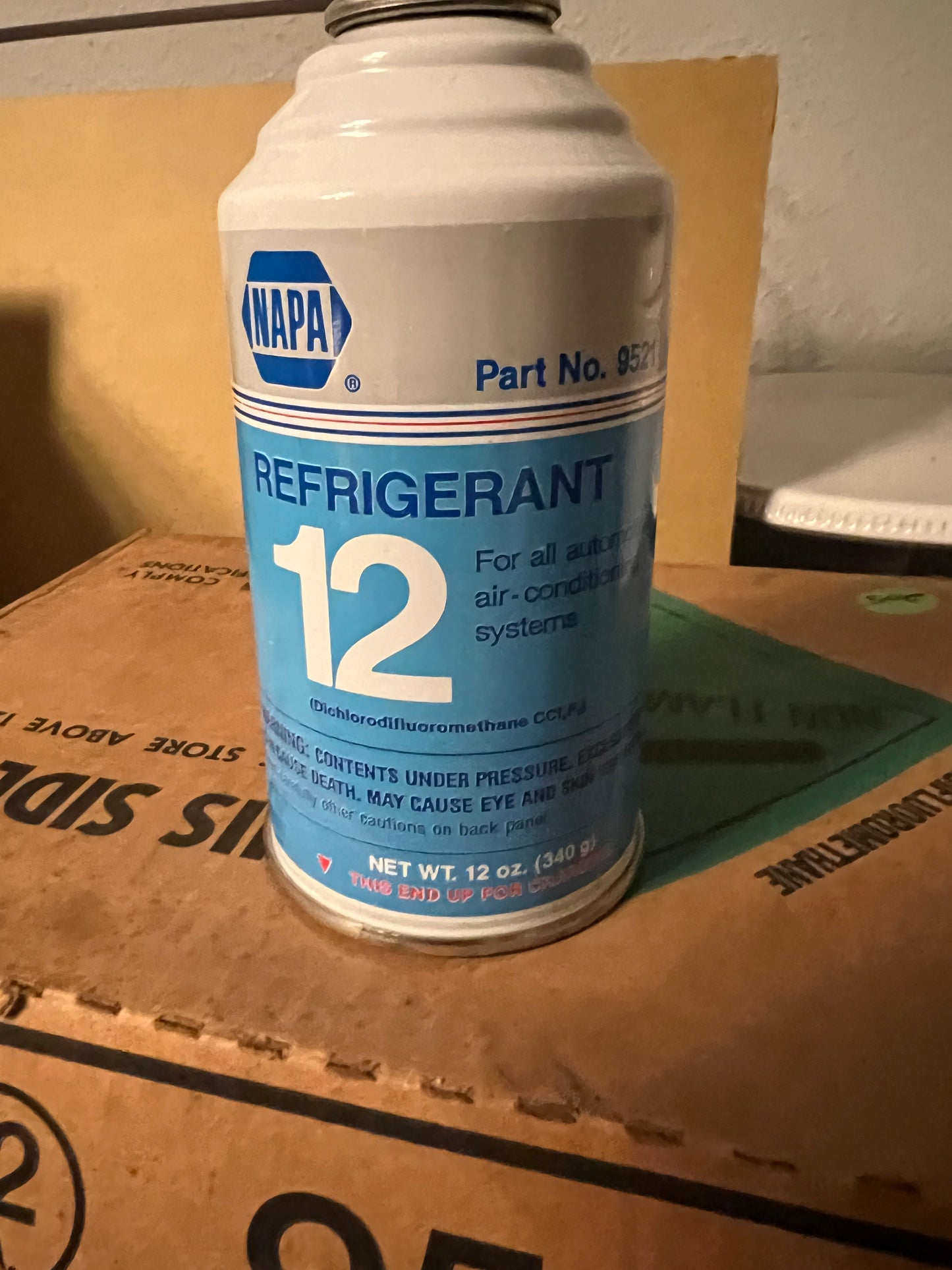 1 case Napa Nos genuine Usa made R-12 Refrigerant 12oz. 12 Can's per case