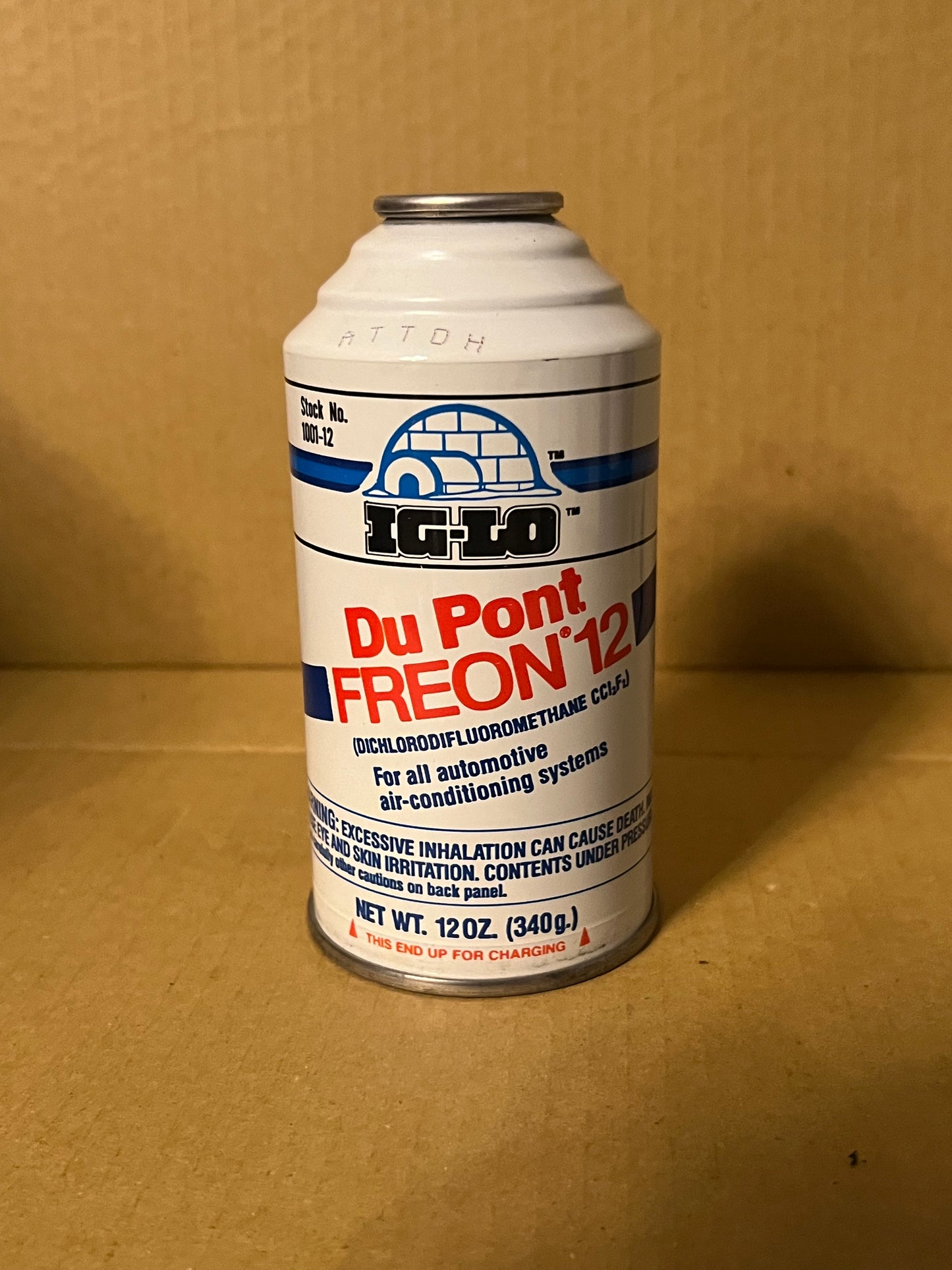 Du Pont freon 12 (R12) for Old Auto Air Conditioners in 12 Oz. Cans