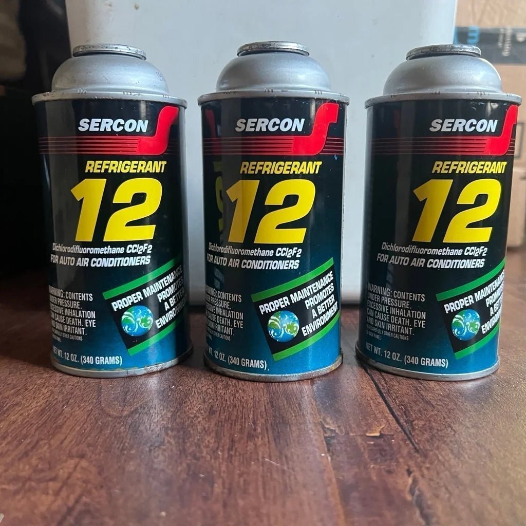 Sercon R12 Refrigerant. (3) 12oz cans. New Old Stock. – RoadTripAholics